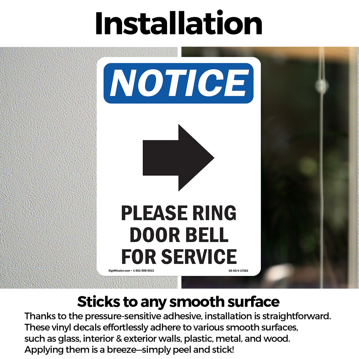 Please Ring Door Bell For Service