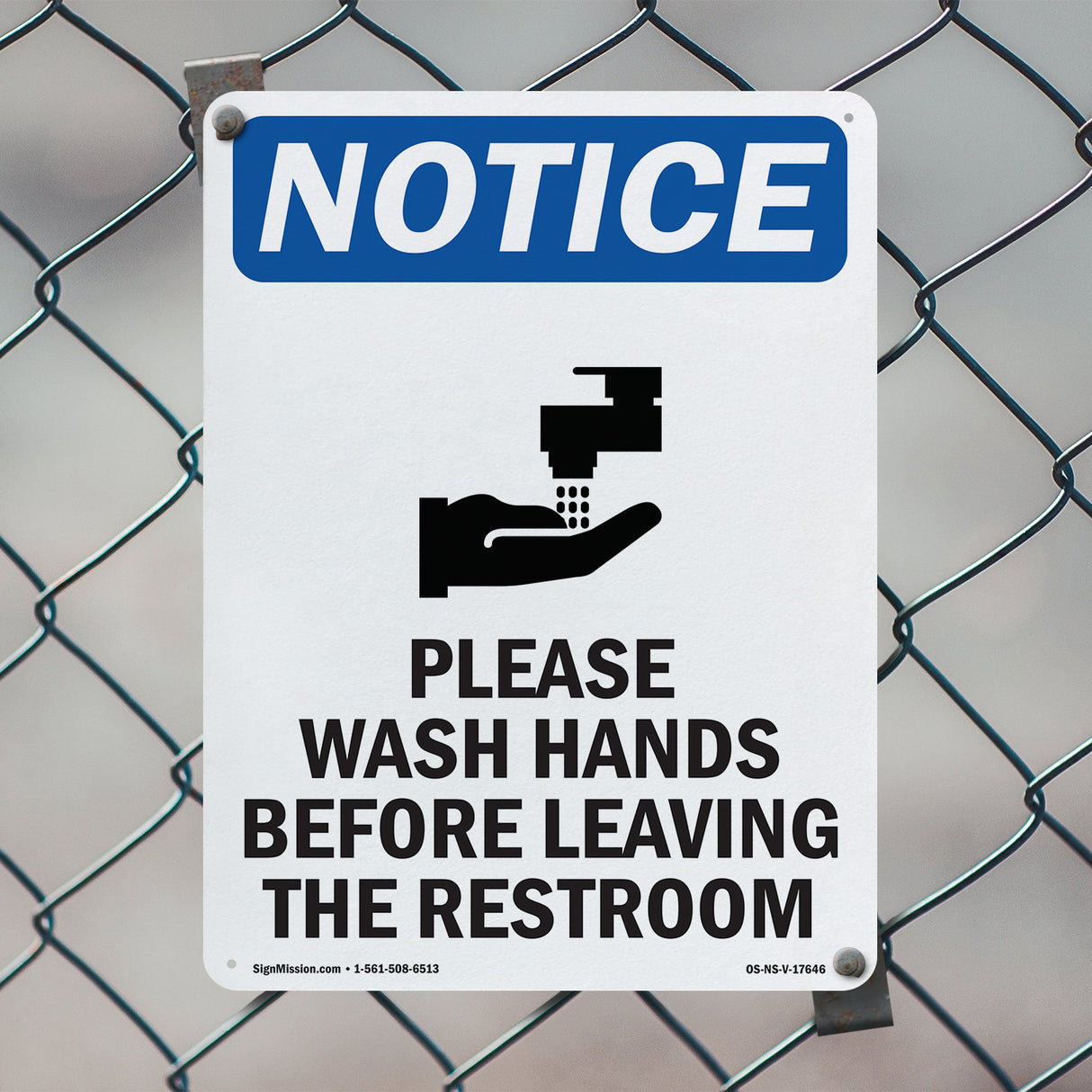 NOTICE Please Wash Hands Before Leaving Restroom