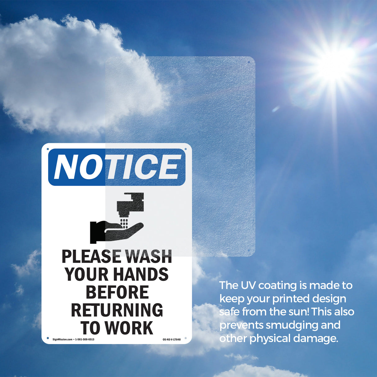 Please Wash Your Hands Before Sign With Symbol