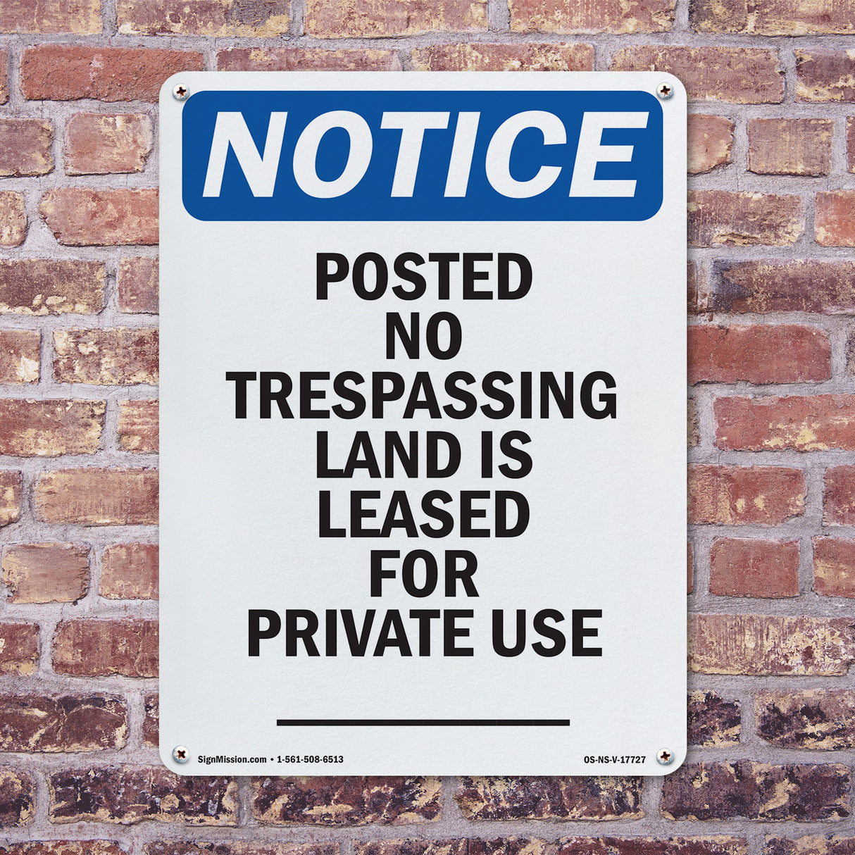 Posted No Trespassing Land Is Leased For