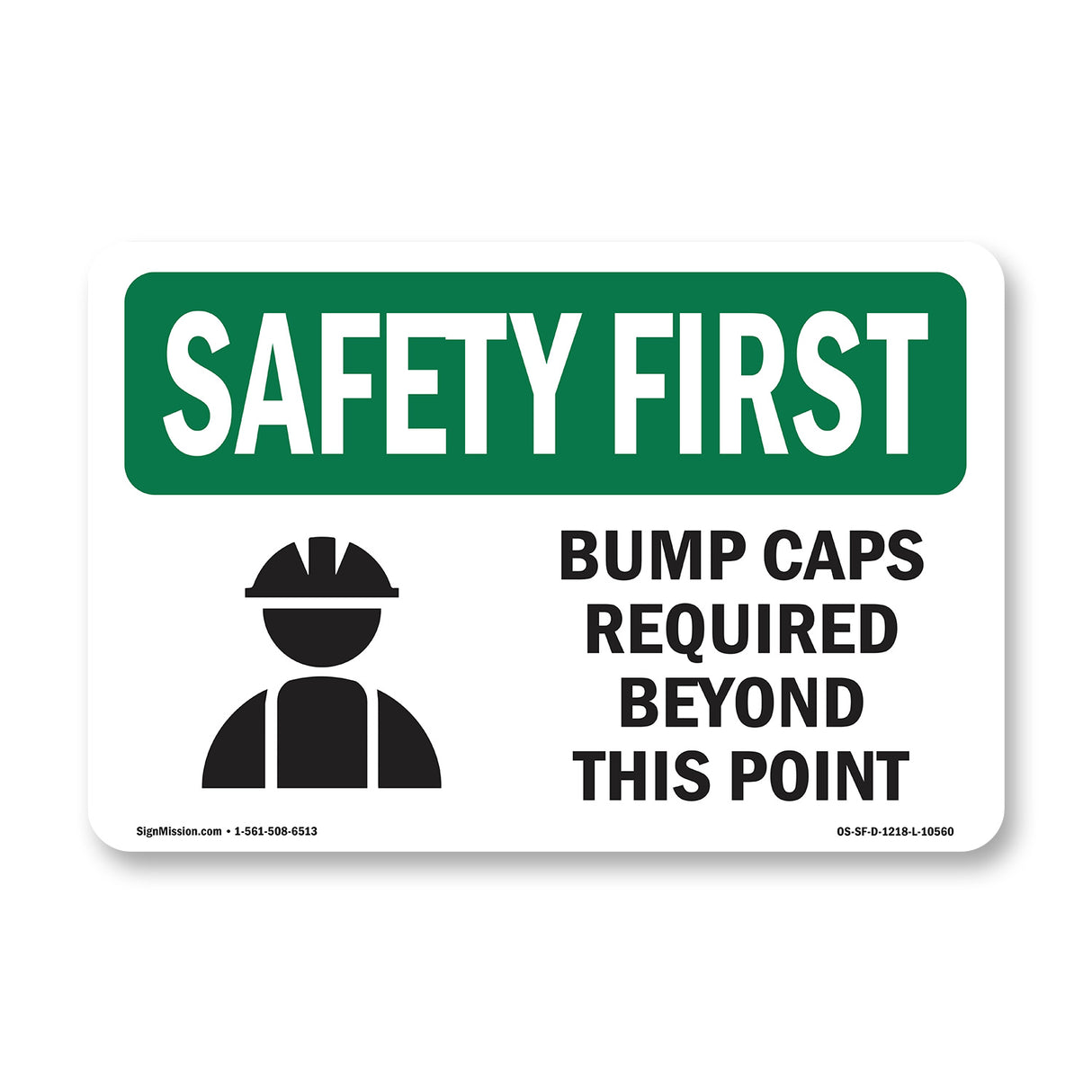 Bump Caps Required Beyond This Point With Symbol