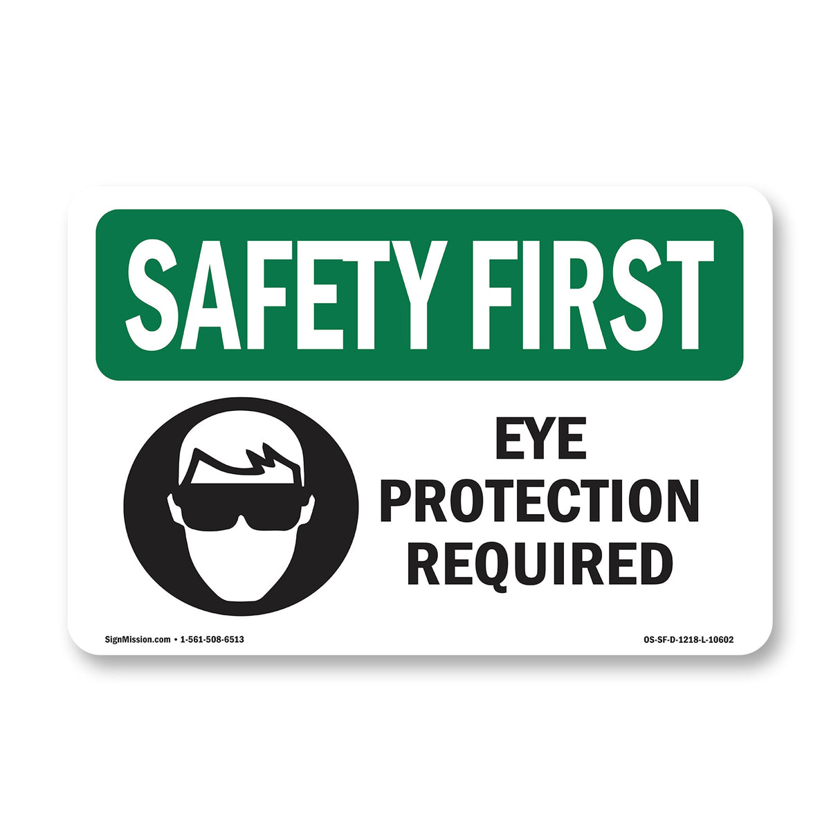 Eye Protection Required With Symbol