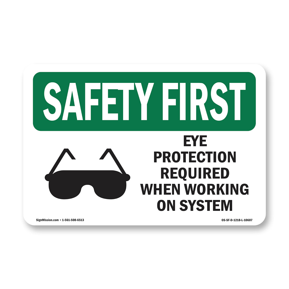 Eye Protection Required When With Symbol