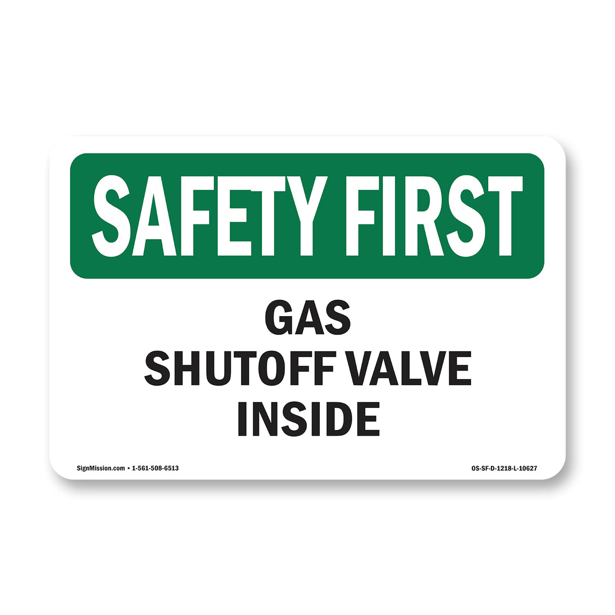 Gas Shutoff Valve Inside