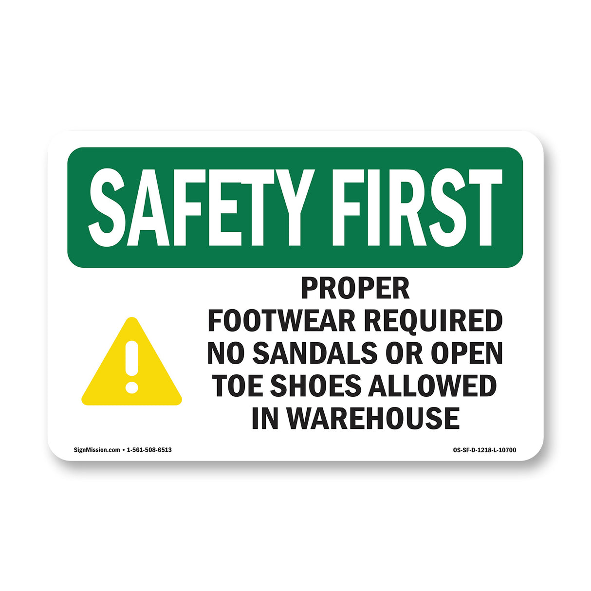 Proper Footwear Required No With Symbol