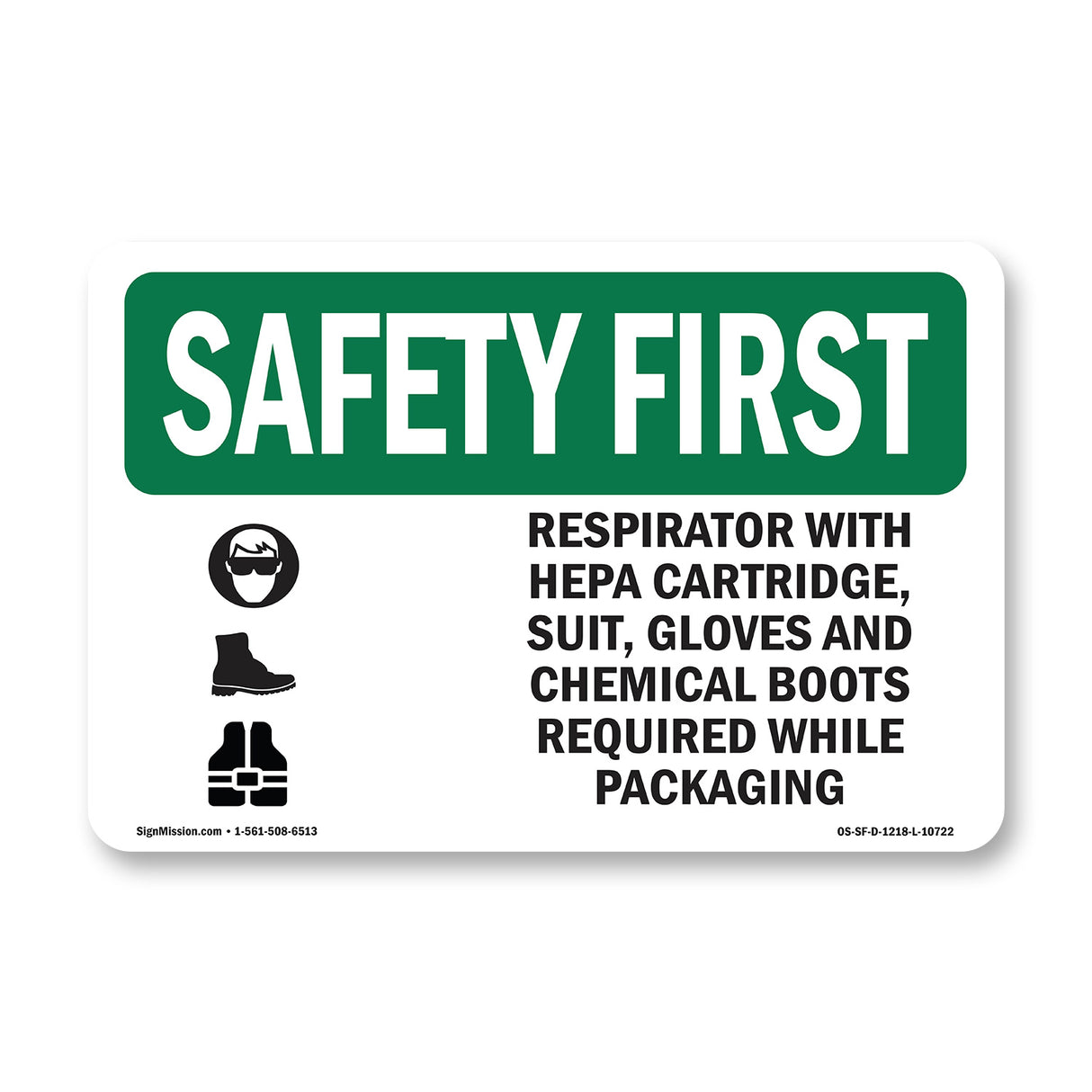 Respirator With Hepa Cartridge, With Symbol
