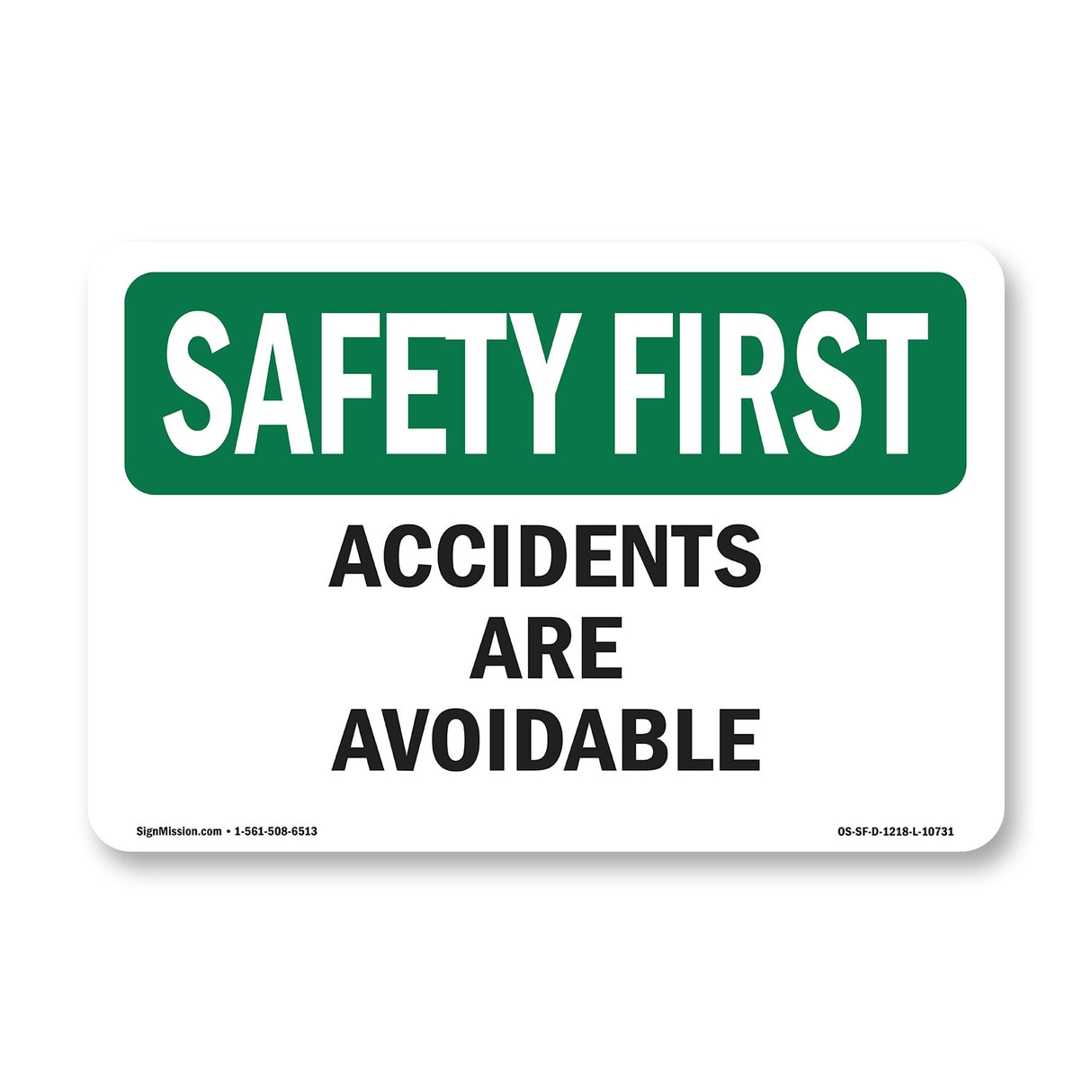 Accidents Are Avoidable