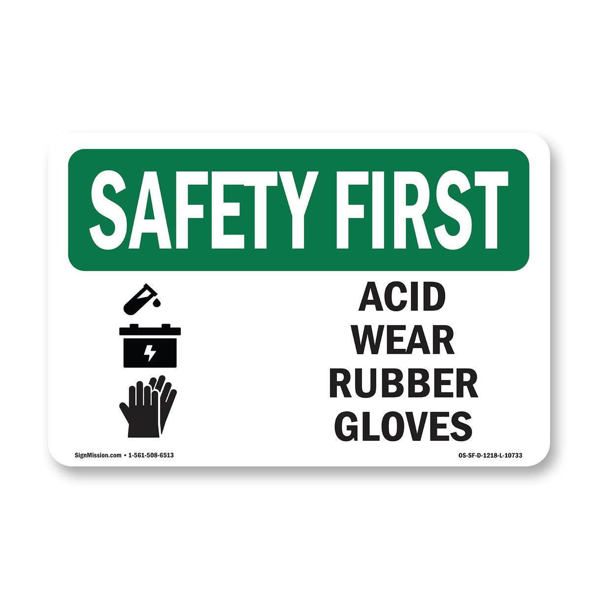 Acid Wear Rubber Gloves