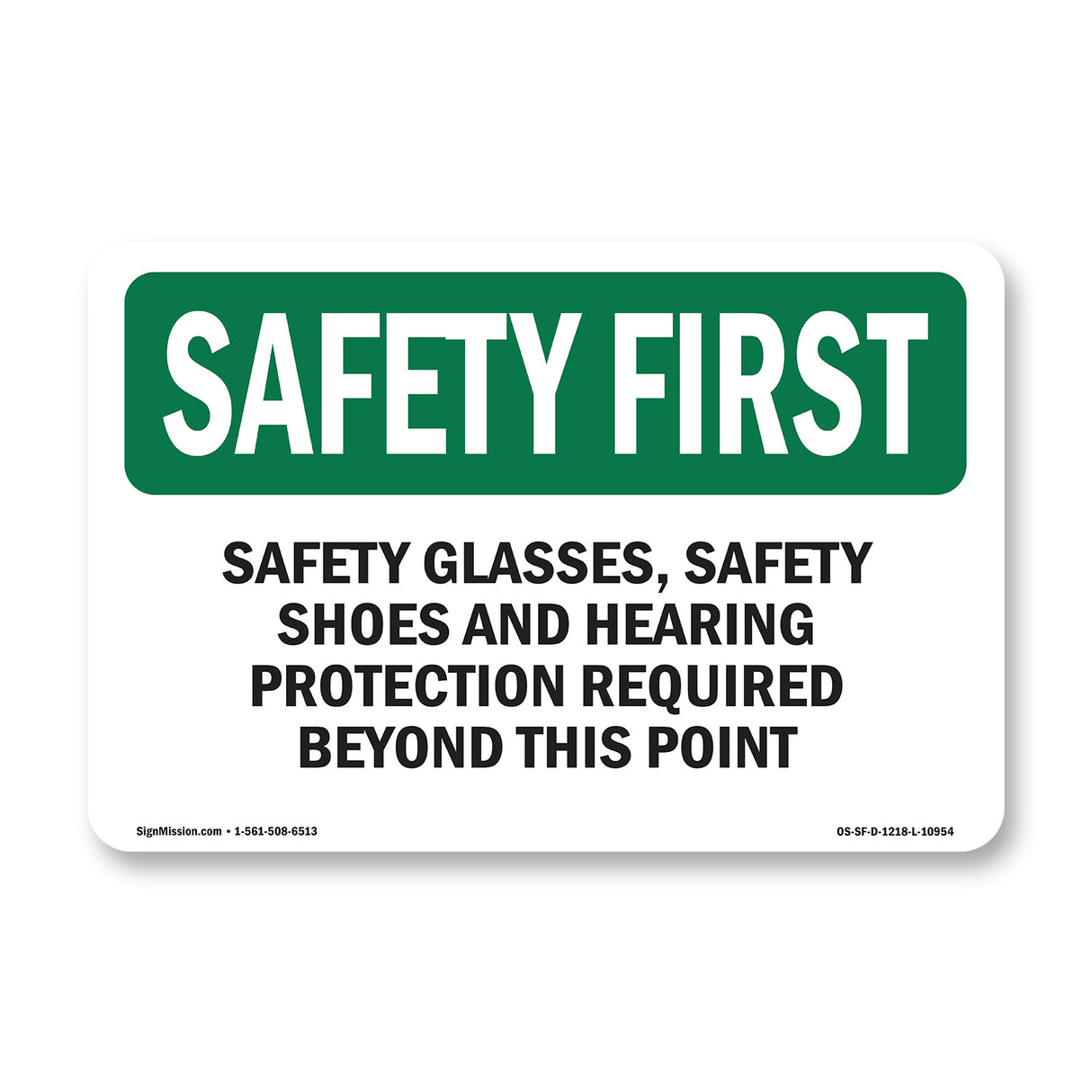 Safety Glasses, Safety Shoes And
