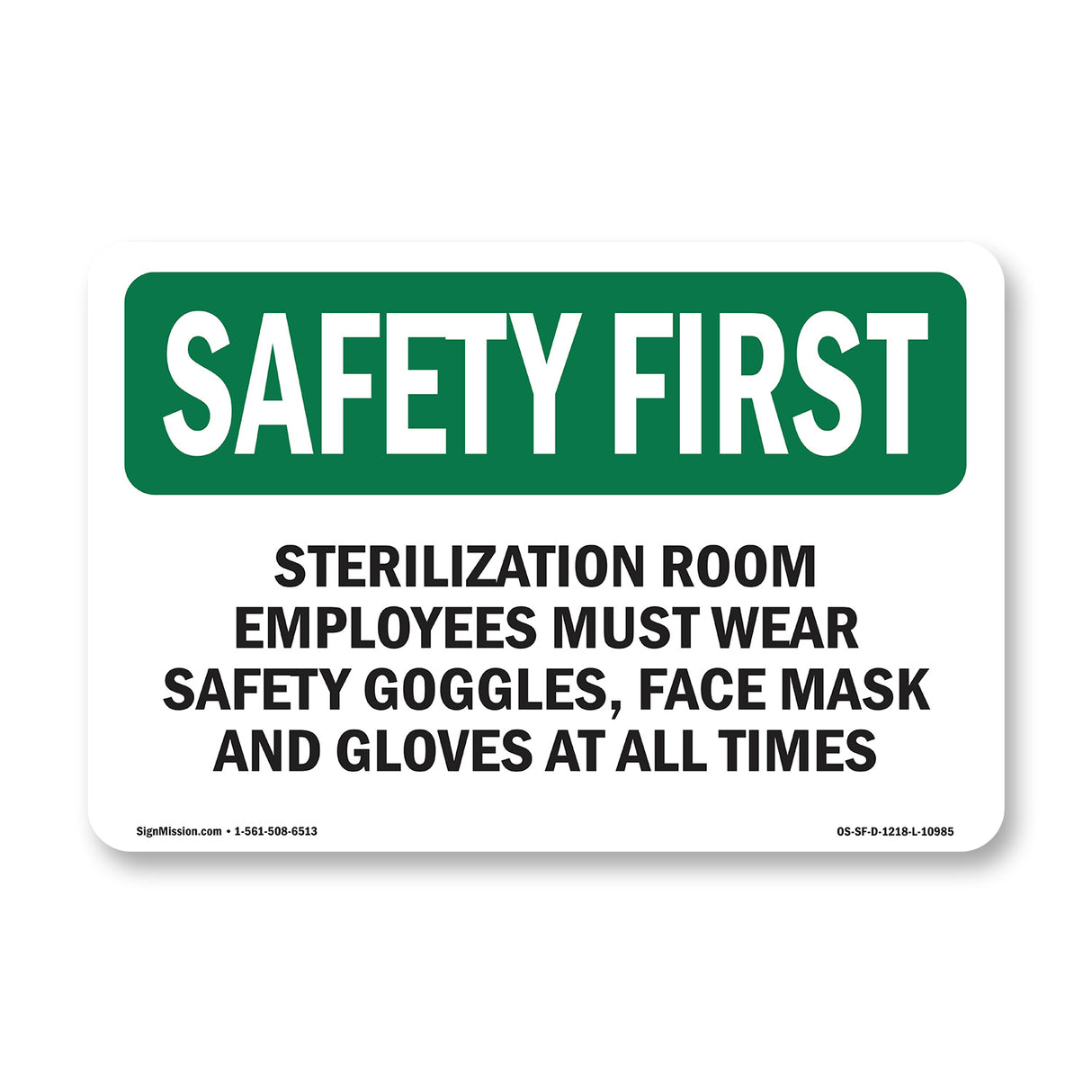 Sterilization Room Employees Must