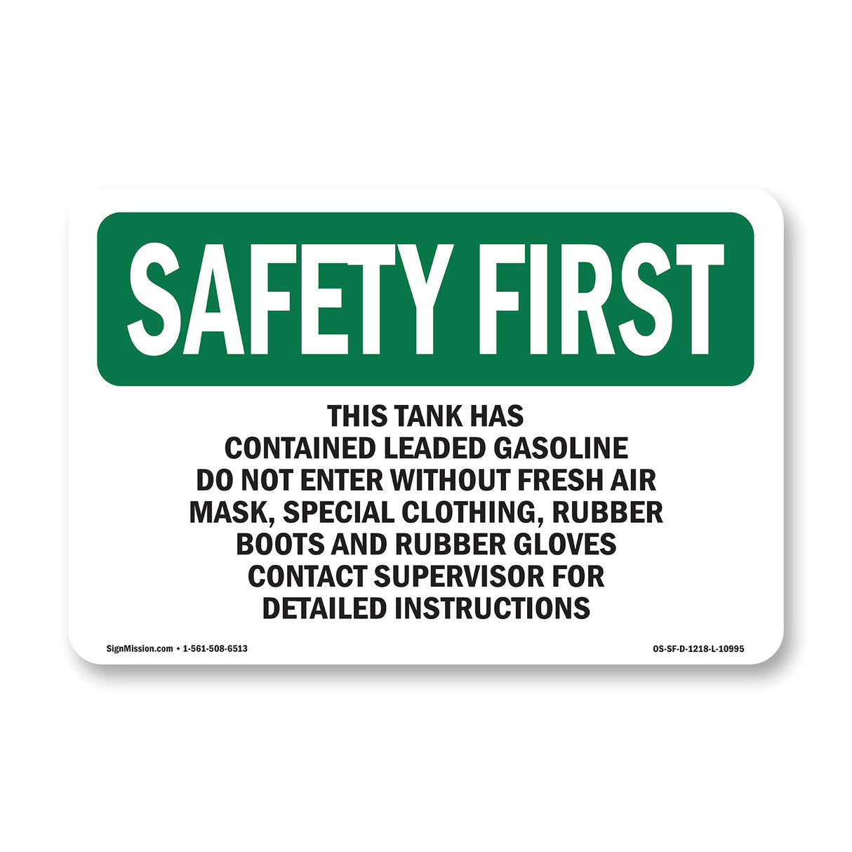 This Tank Has Contained Leaded