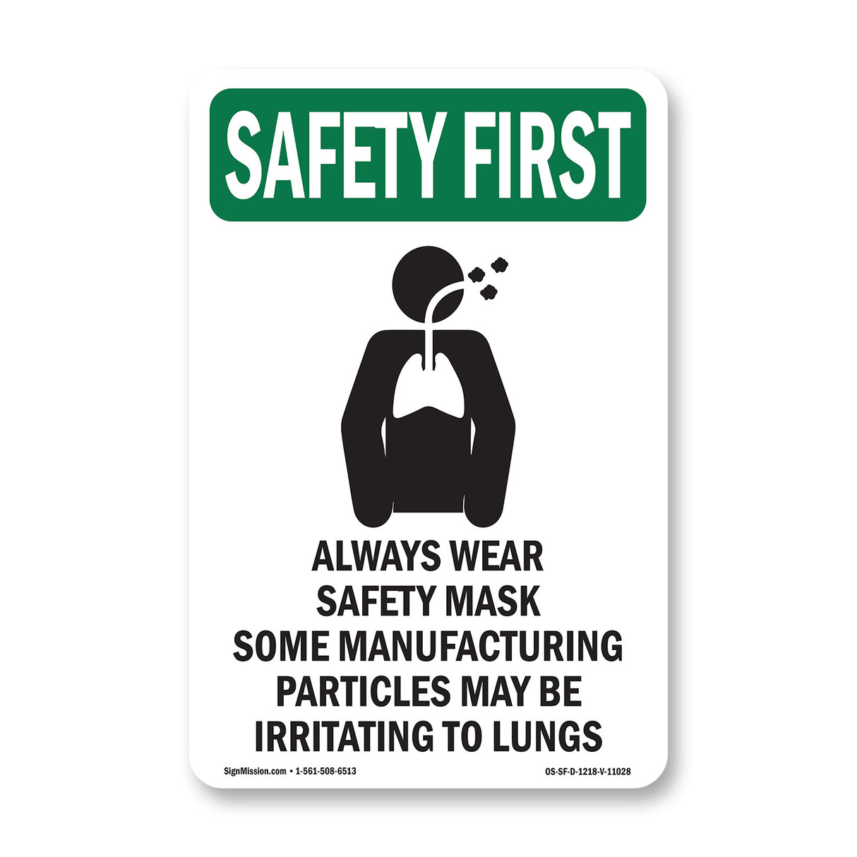 Always Wear Safety Mask Some With Symbol