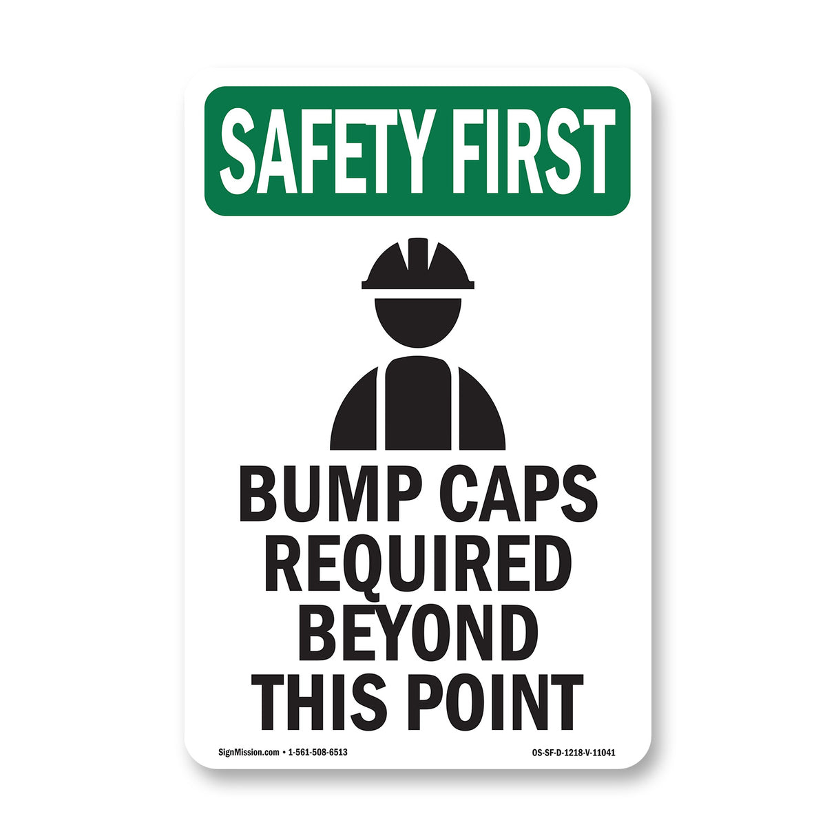 Bump Caps Required Beyond This Point With Symbol