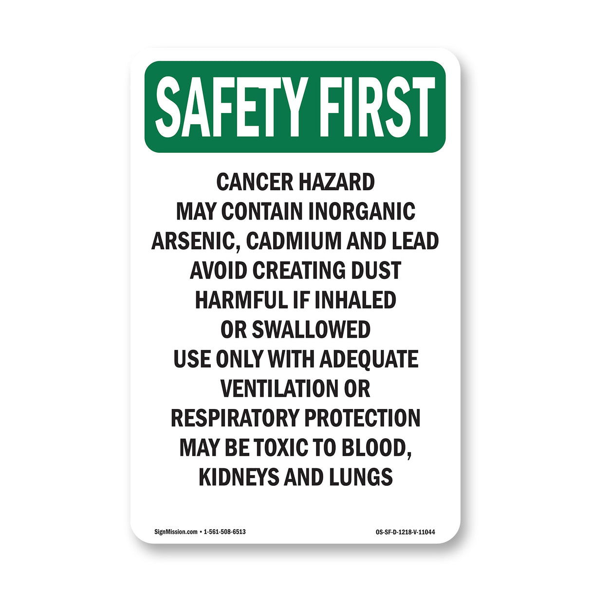 Cancer Hazard May Contain Inorganic Arsenic,