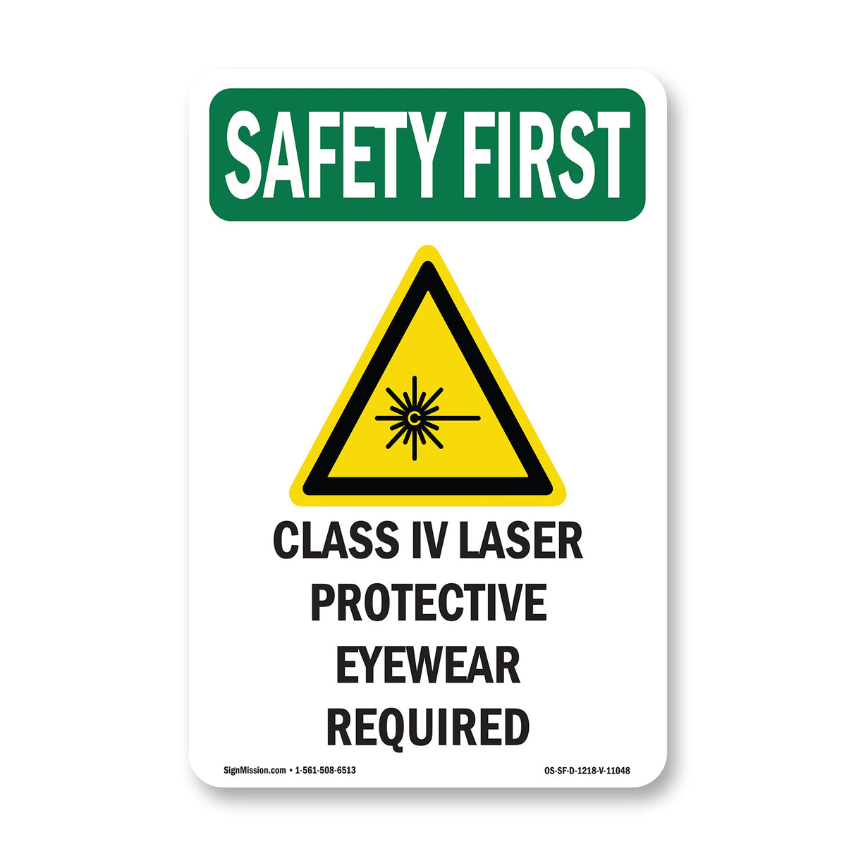 Class IV Laser Protective Eyewear With Symbol