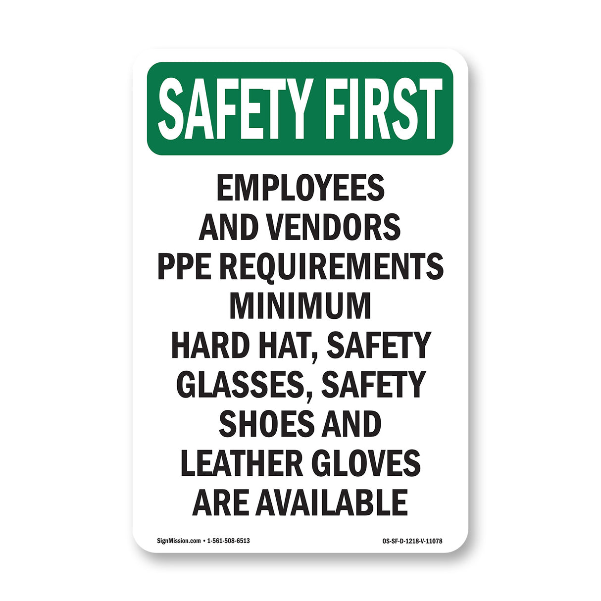 Employees And Vendors PPE Requirements Minimum