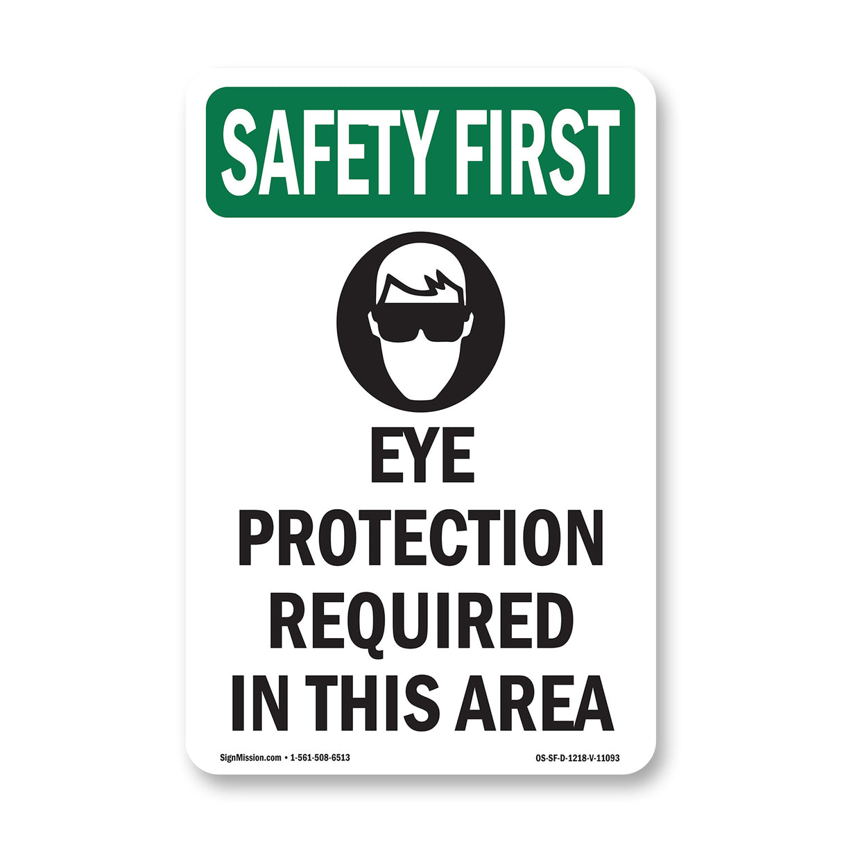 Eye Protection Required In Spanish