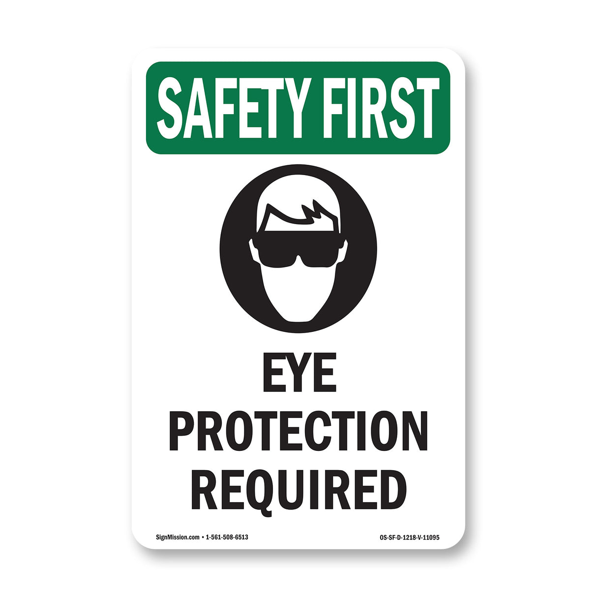 Eye Protection Required With Symbol