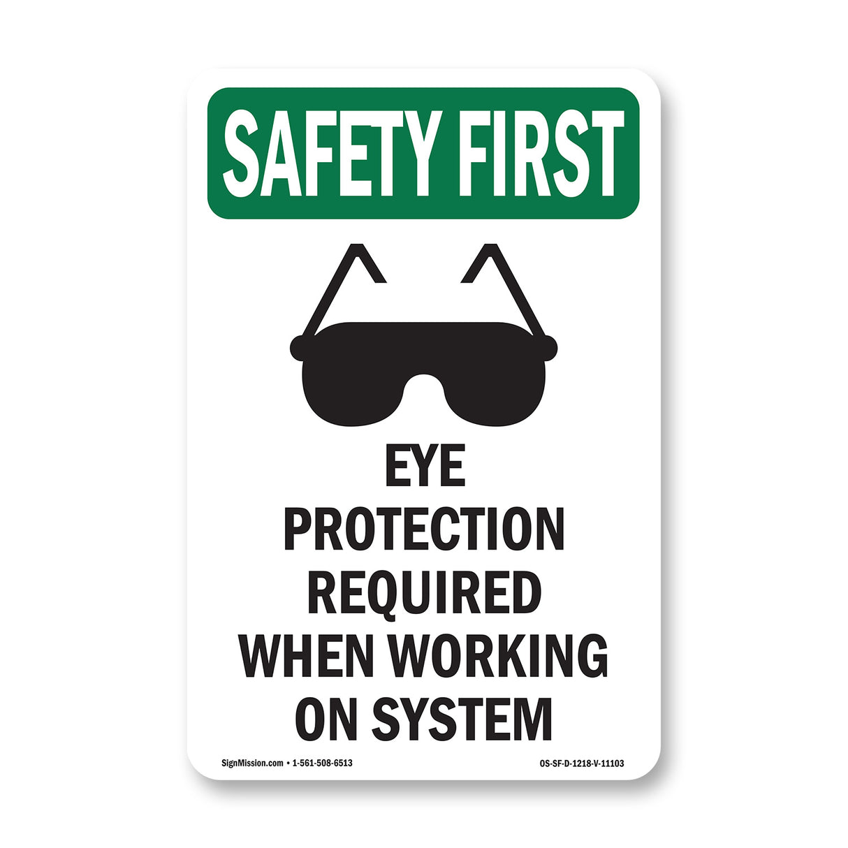 Eye Protection Required When With Symbol