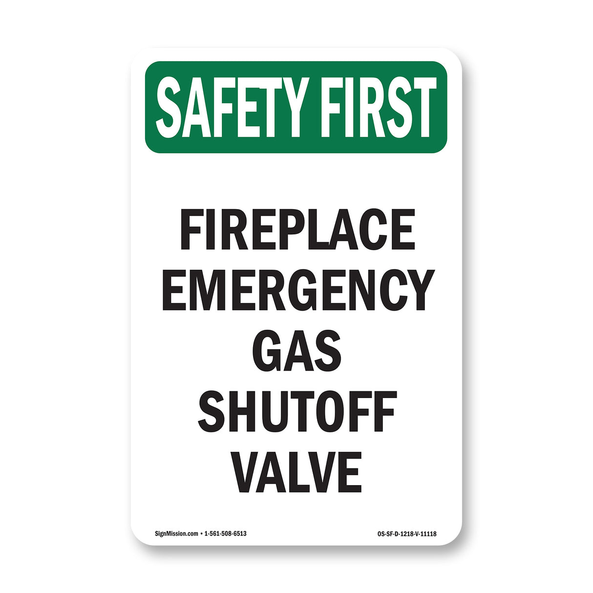 Fireplace Emergency Gas Shutoff Valve