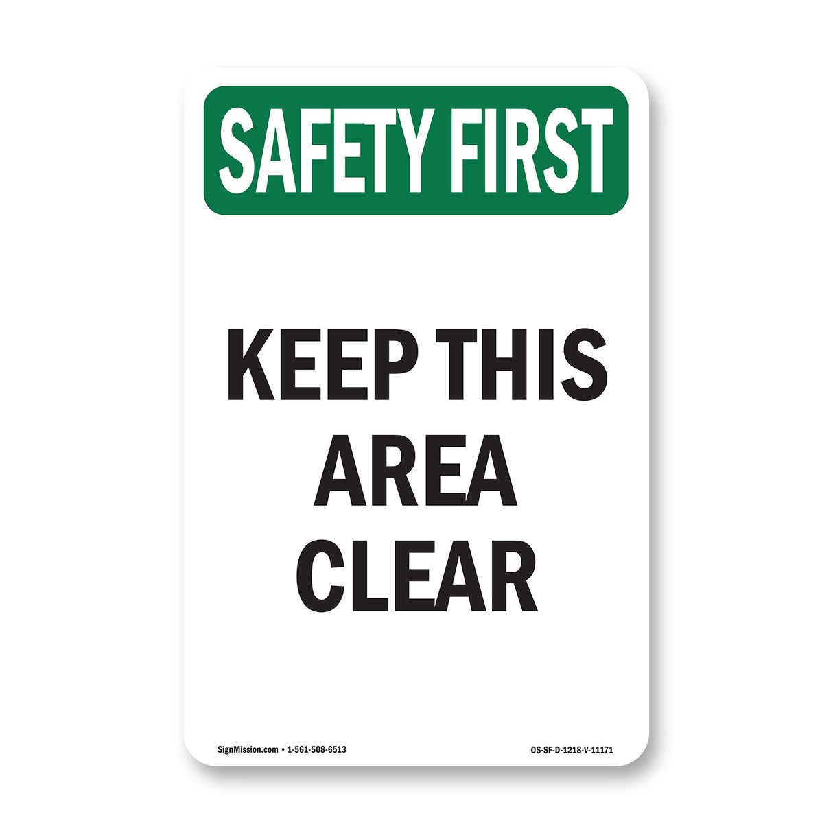 Keep This Area Clear