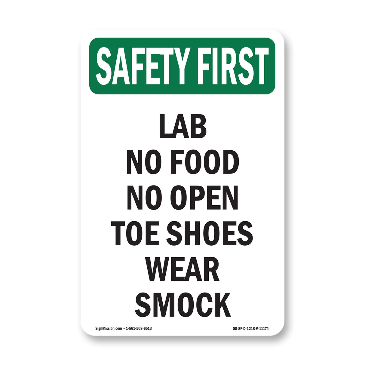 Lab No Food No Open Toe Shoes Wear Smock