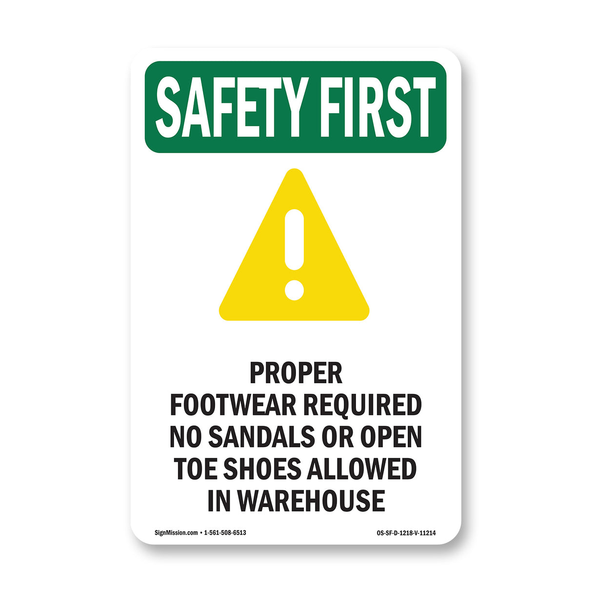 Proper Footwear Required No With Symbol