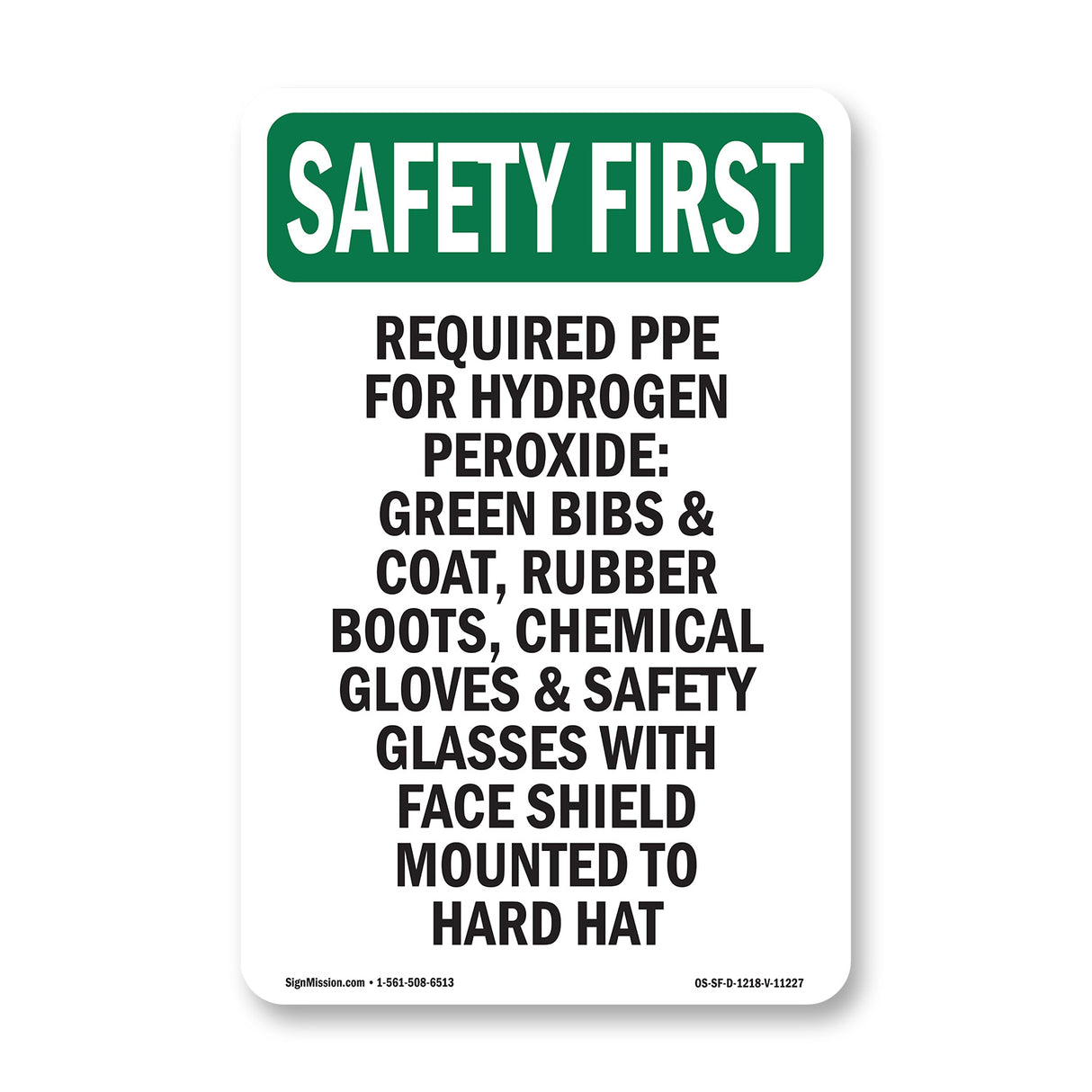 Required PPE For Hydrogen Peroxide