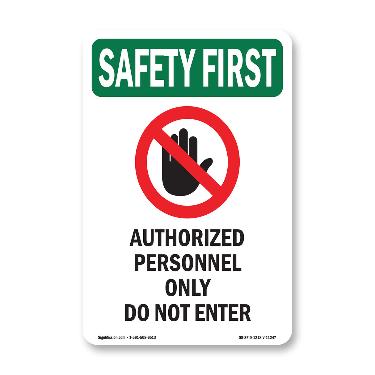 Authorized Personnel With Symbol