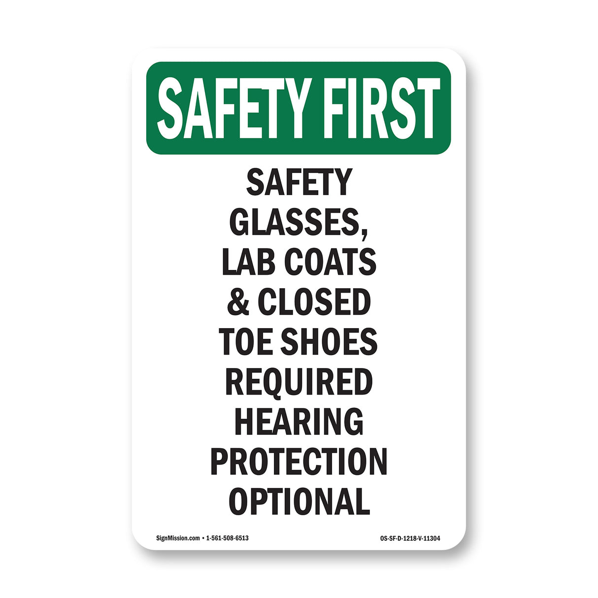 Safety Glasses Lab Coats & Closed