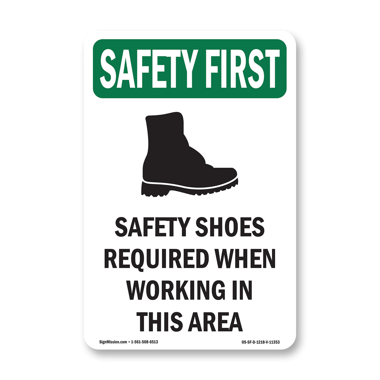 Safety Shoes Required When Working With Symbol