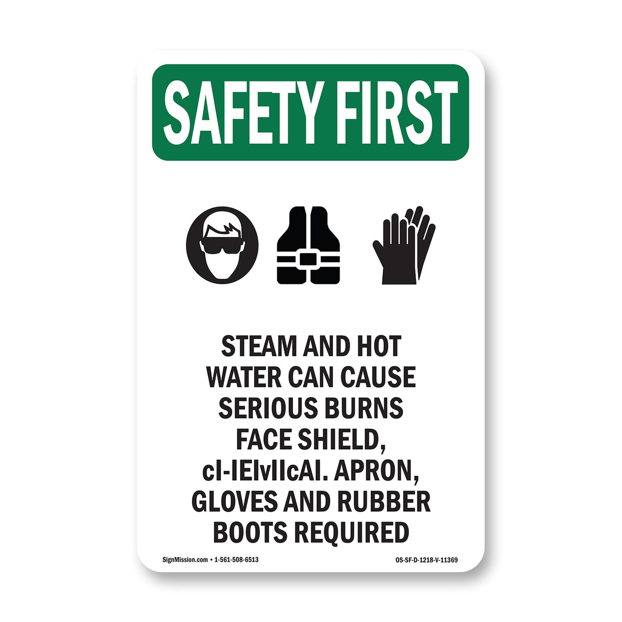 Steam And Hot Water Can Cause With Symbol