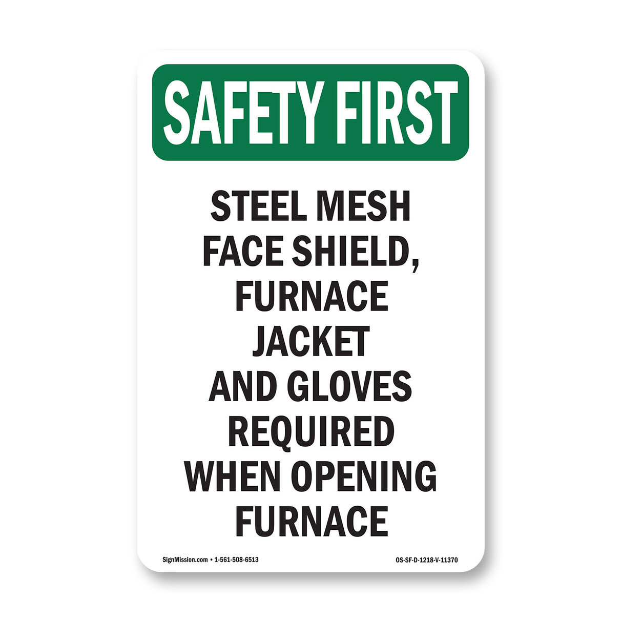 Steel Mesh Face Shield, Furnace