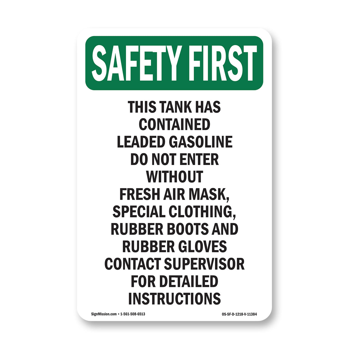 This Tank Has Contained Leaded