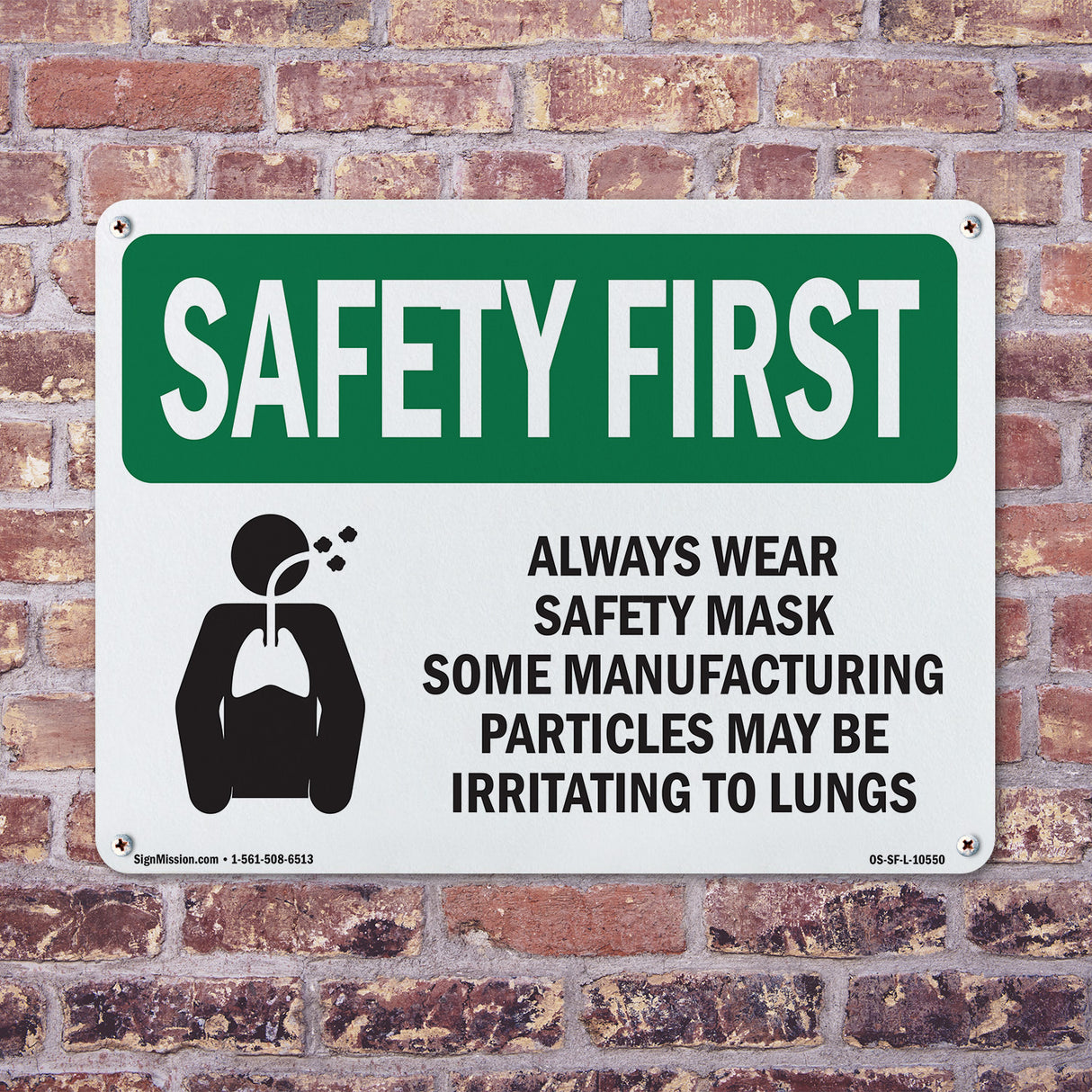 Always Wear Safety Mask Some With Symbol