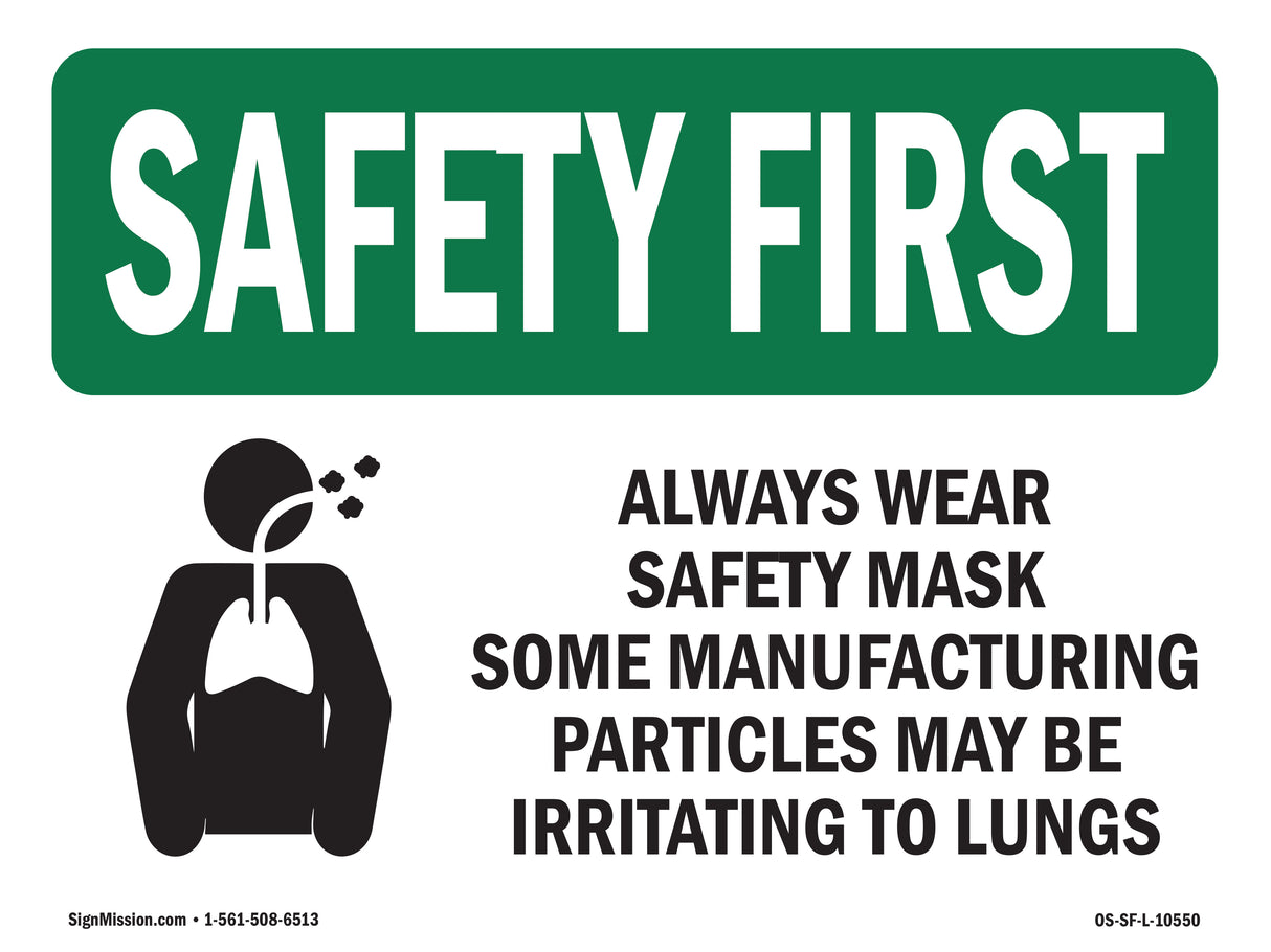 Always Wear Safety Mask Some With Symbol