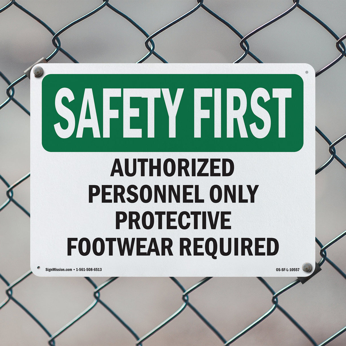 Authorized Personnel Only Protective Footwear