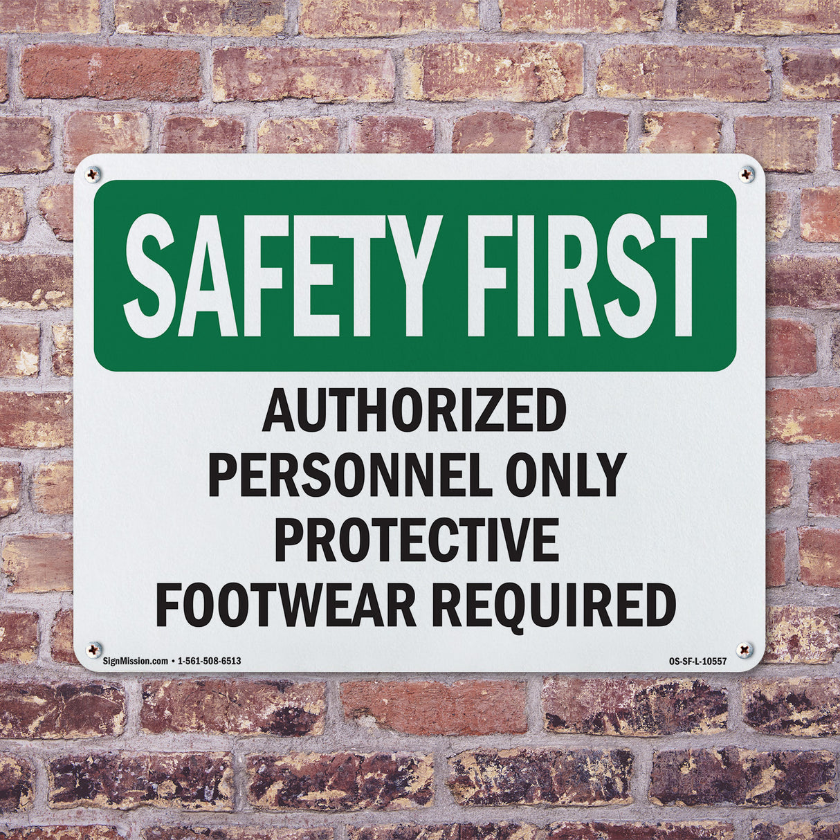 Authorized Personnel Only Protective Footwear