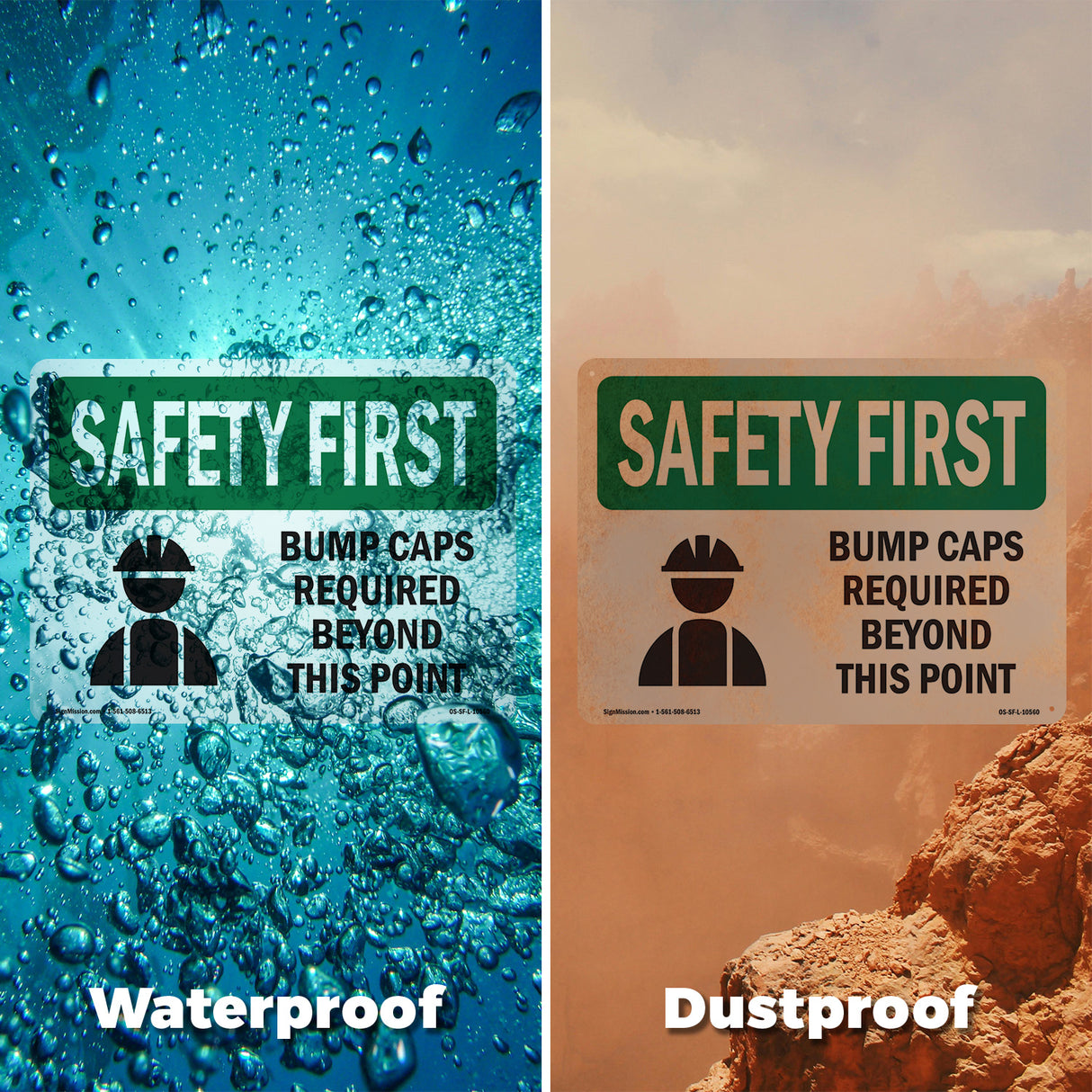 Bump Caps Required Beyond This Point With Symbol