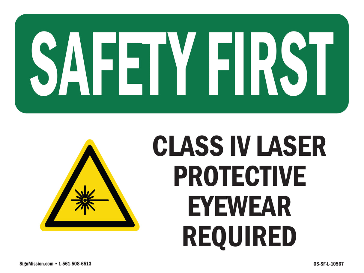 Class IV Laser Protective Eyewear With Symbol