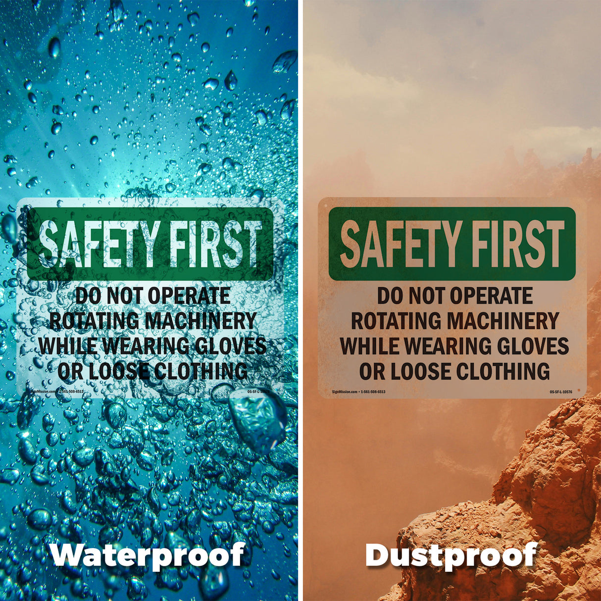 Do Not Operate Rotating Machinery While