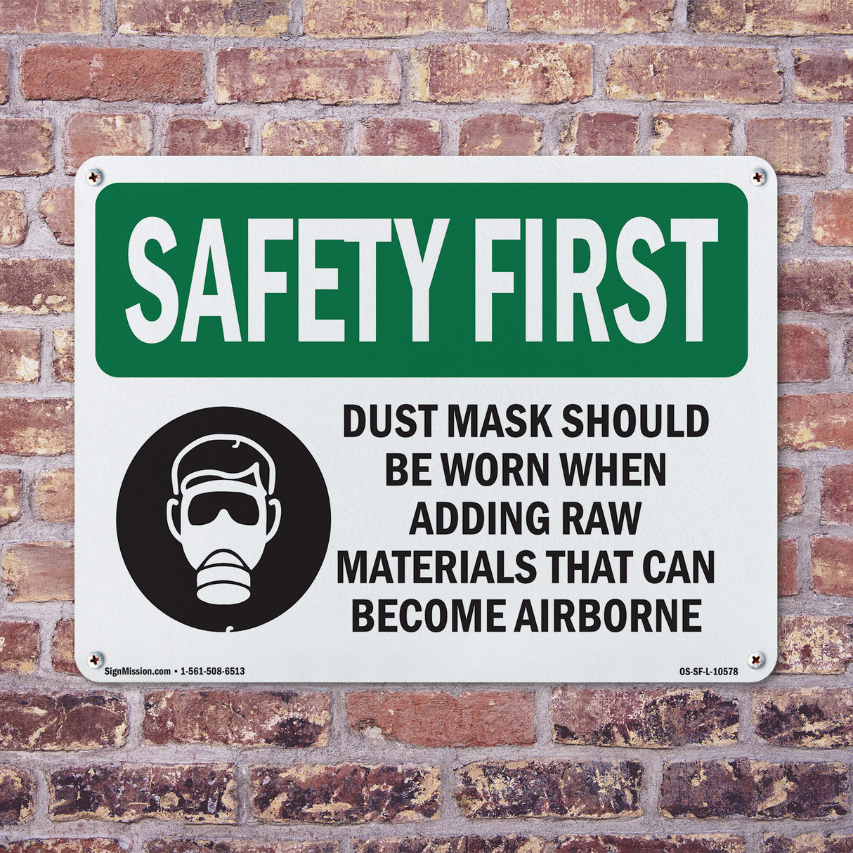 Dust Mask Should Be Worn When With Symbol