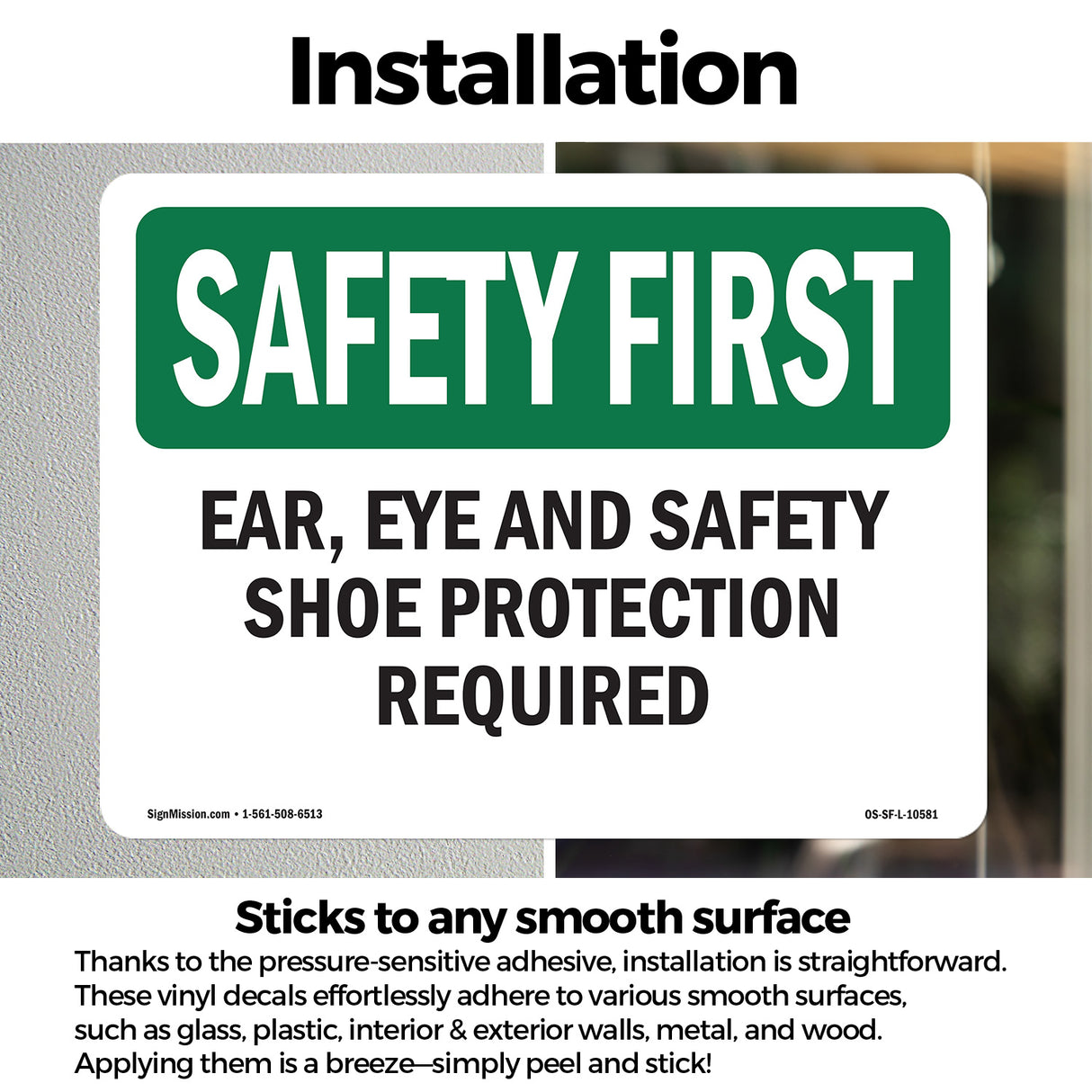 Ear, Eye And Safety Shoe Protection Required