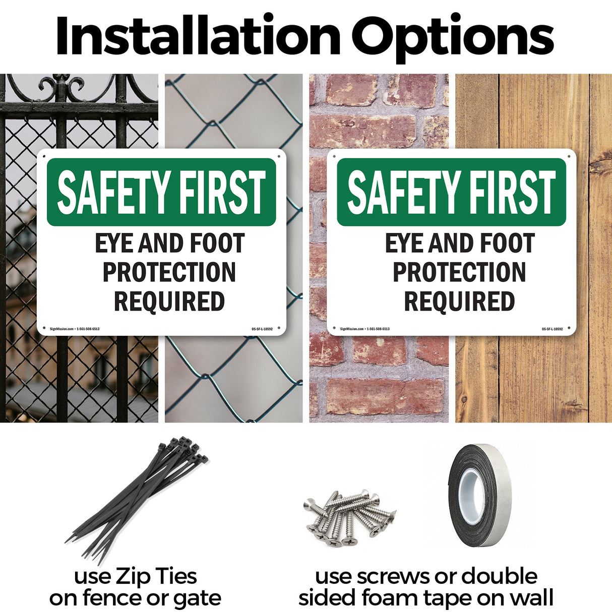 Eye And Foot Protection Required