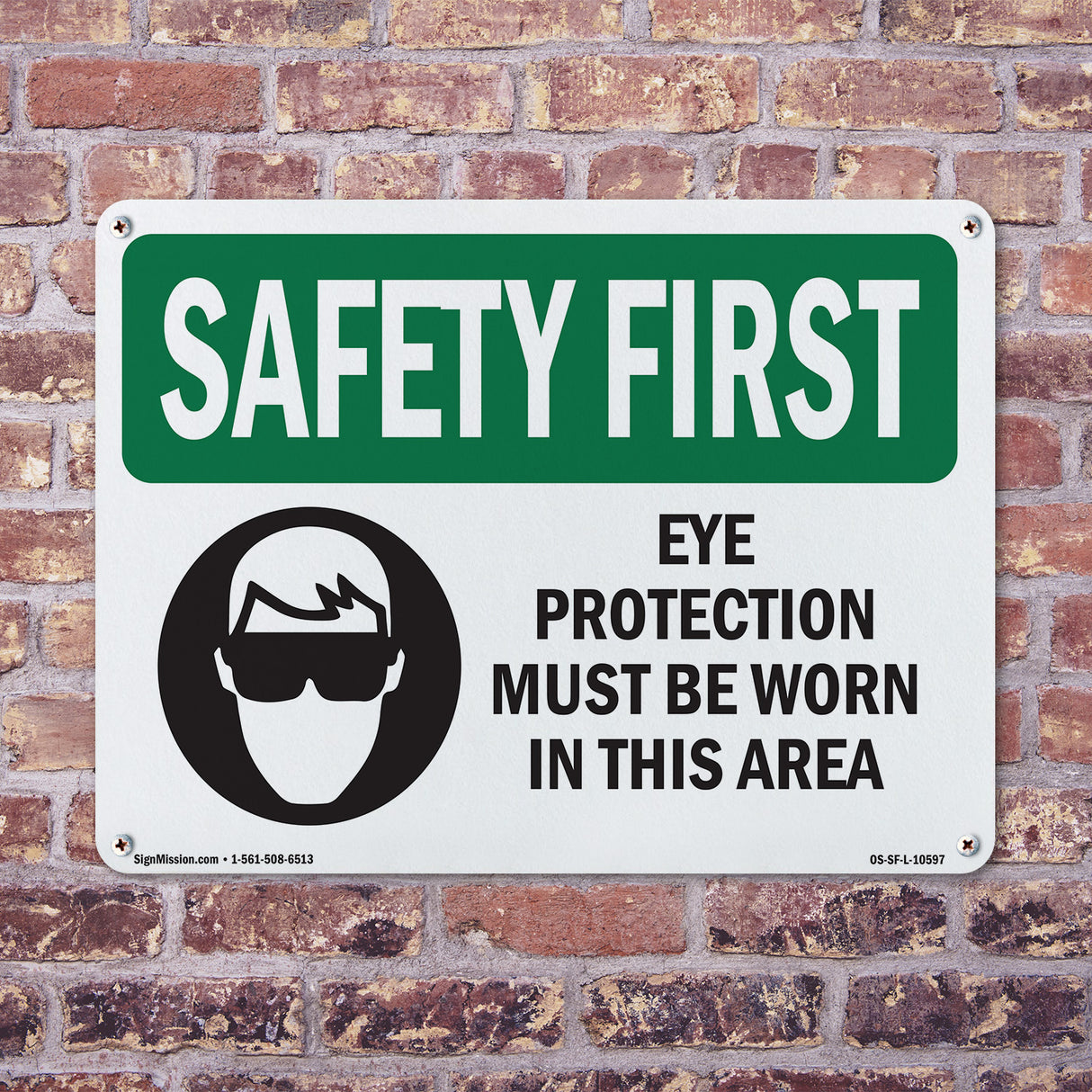 Eye Protection Must Be Worn With Symbol