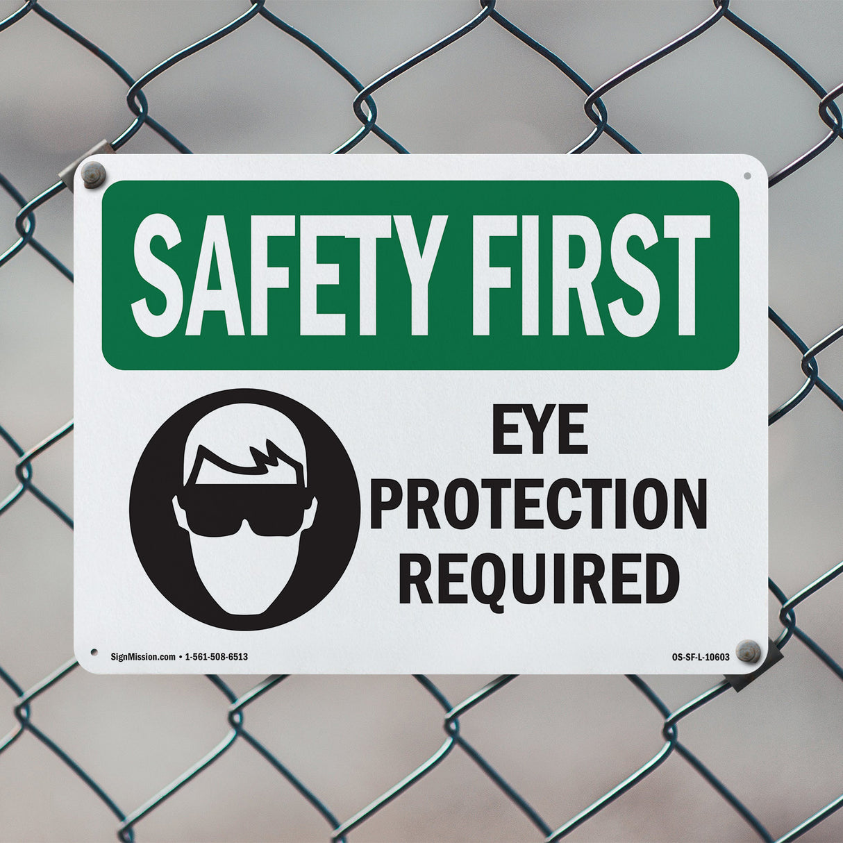 Eye Protection Required With Symbol