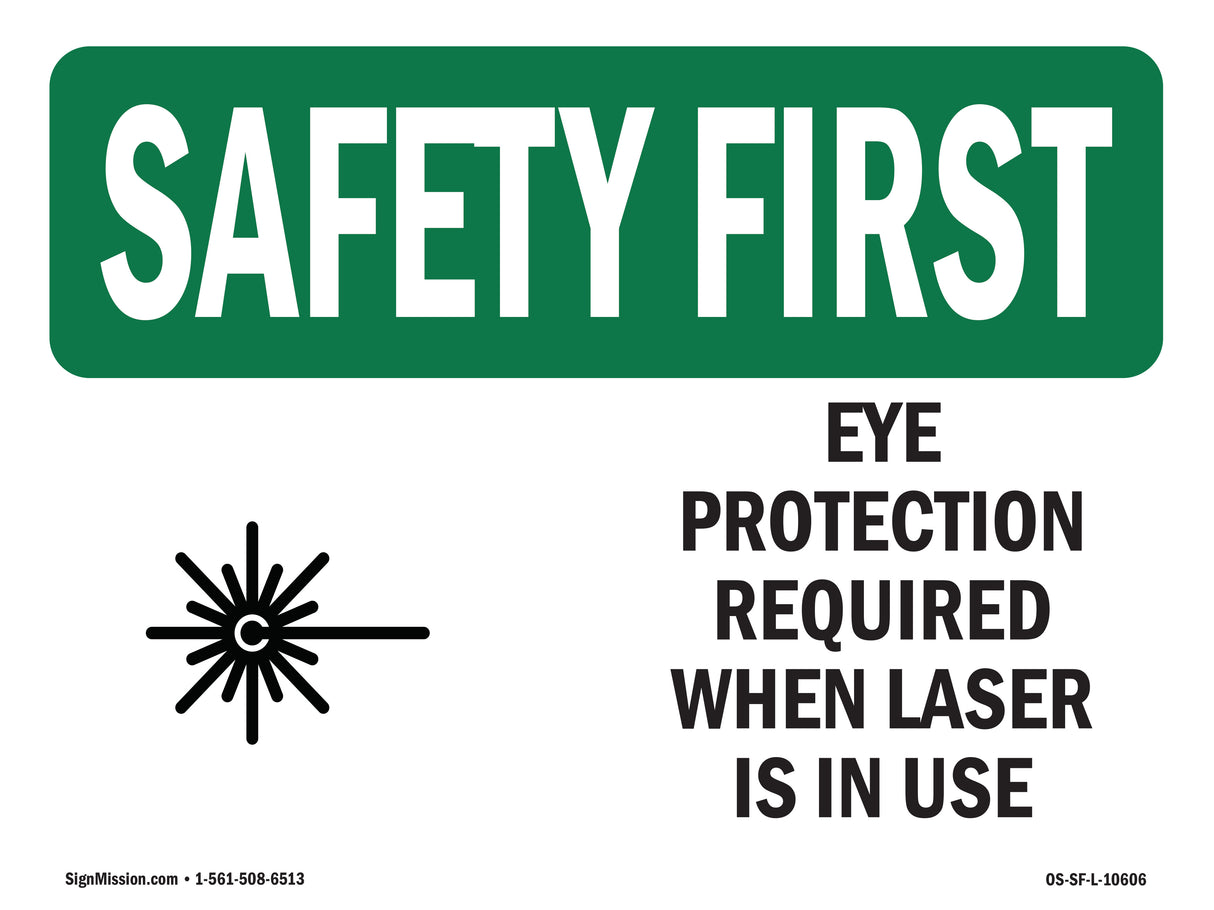Eye Protection Required When With Symbol