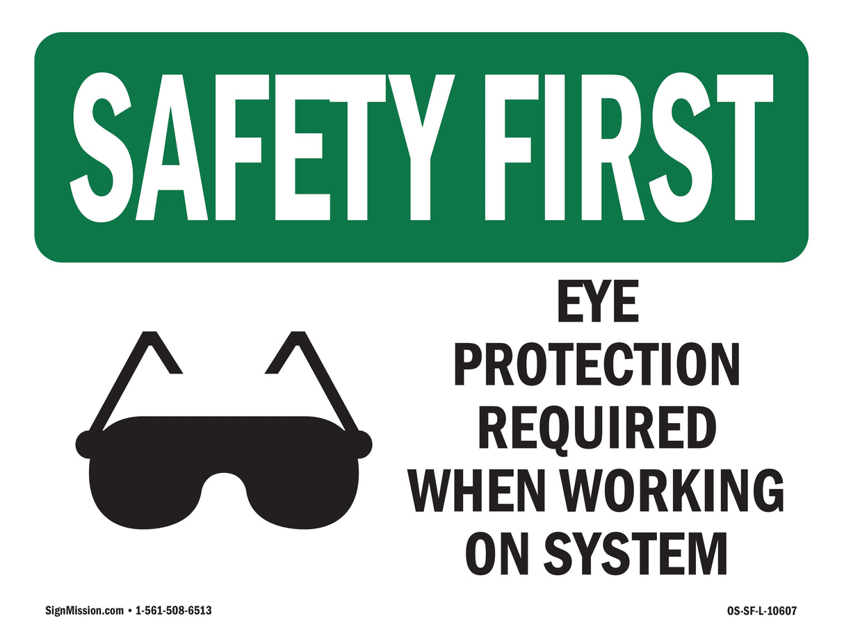 Eye Protection Required When With Symbol