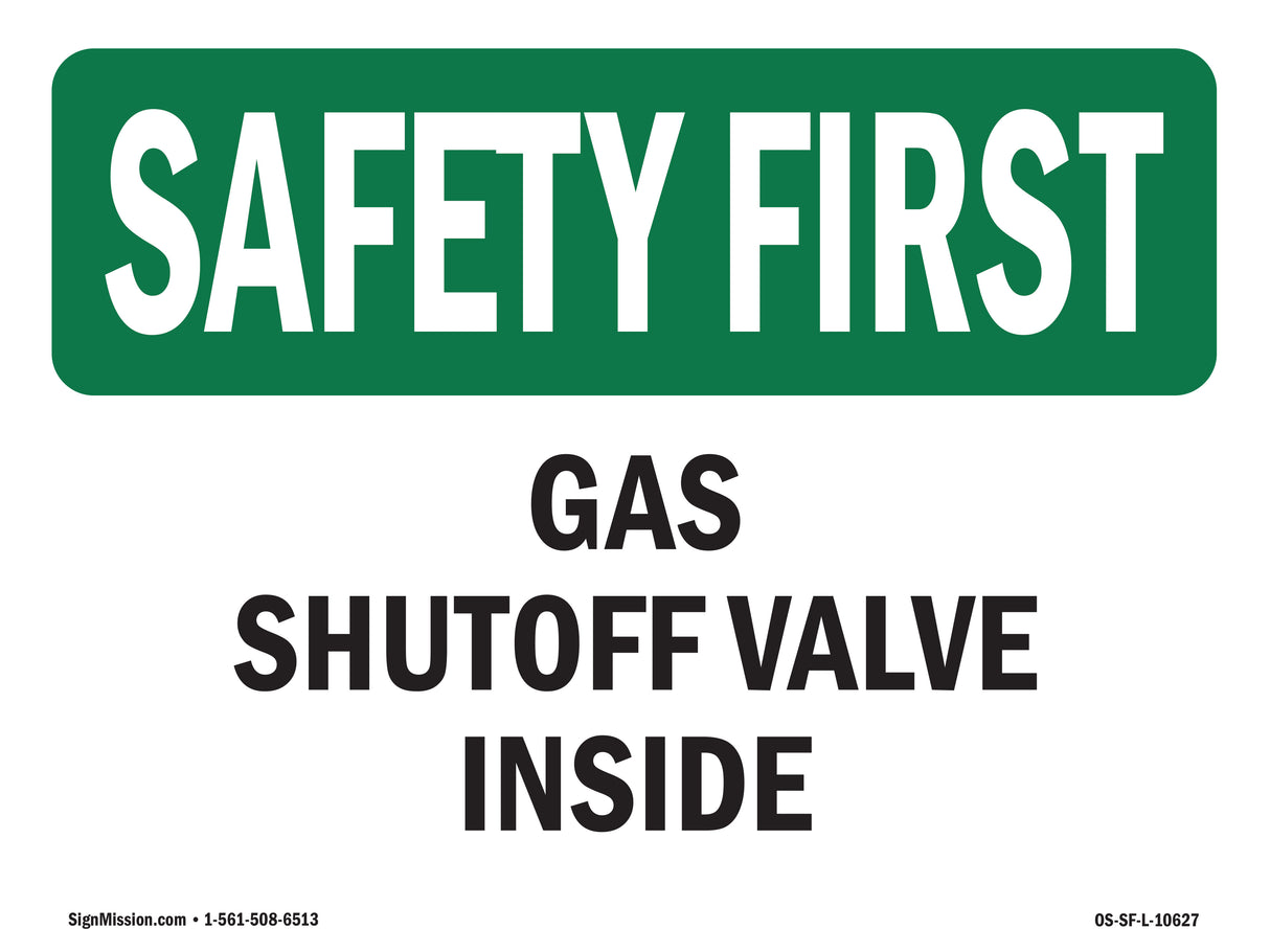 Gas Shutoff Valve Inside