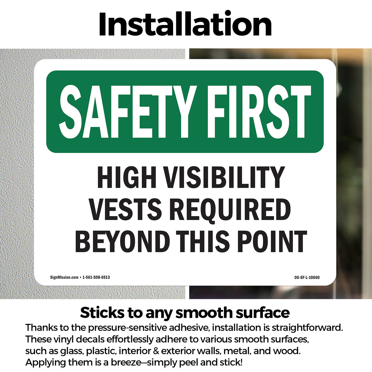 High Visibility Vests Required Beyond This Point